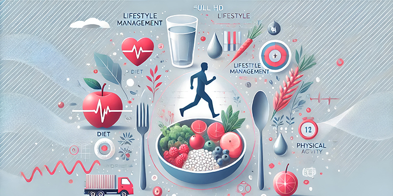 Lifestyle management: diet, hydration, activity